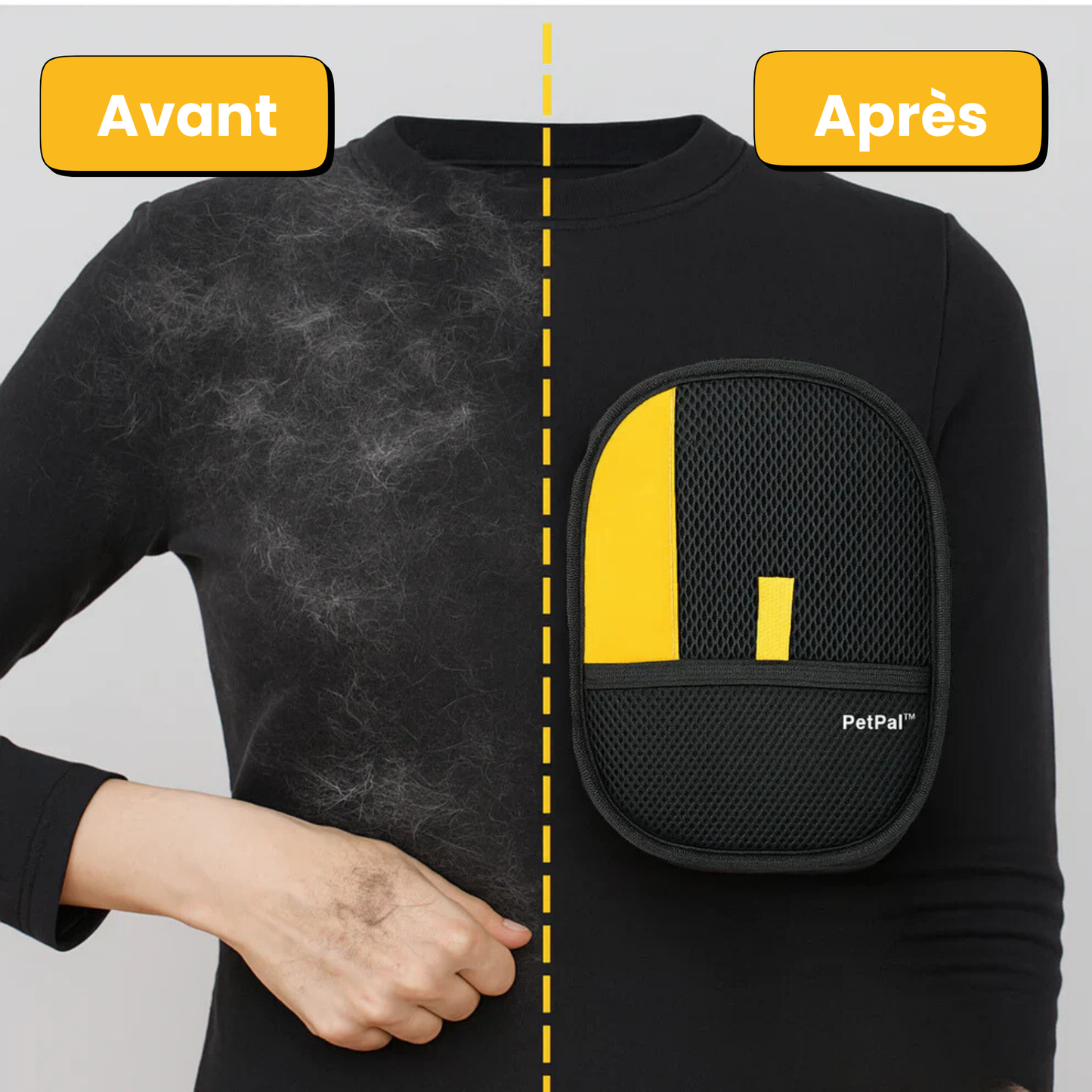 Gant anti-poil électrostatique